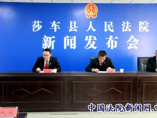 莎车县人民法院召开“集中打击拒执犯罪行为”专项行动新闻发布会