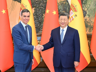 习近平会见西班牙首相桑切斯