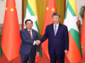 习近平同缅甸总统敏昂莱会谈
